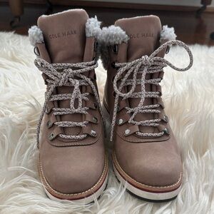 Cole Haan Women's Taupe Winter Boots worn once size 7! Excellent condition!